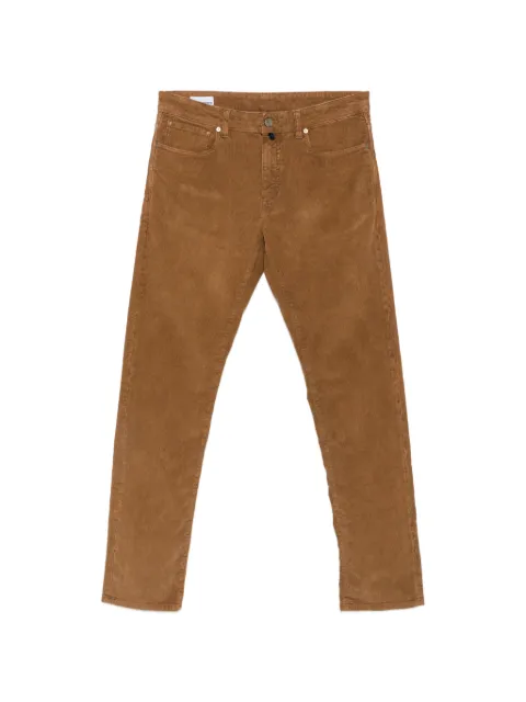 Incotex corduroy straight-leg trousers Brown BS007LJ0018