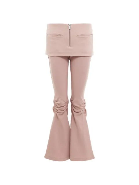 NACHE zip-detail flared pants Pink S6N2621ROP23APR00