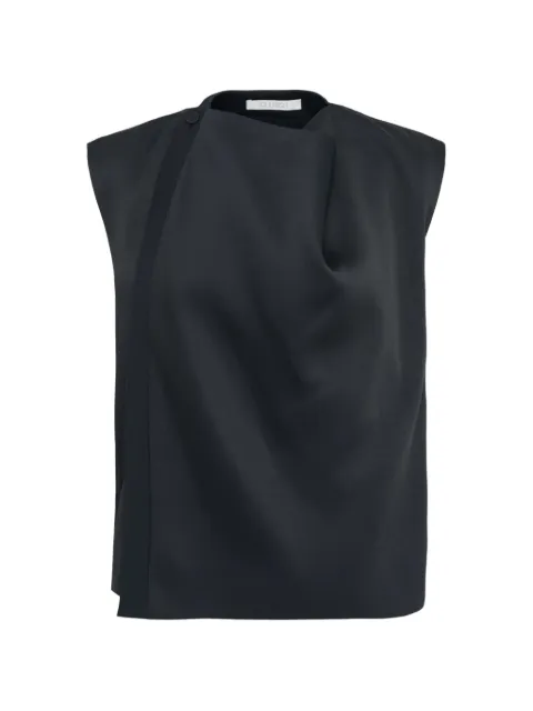 Club21 Noelle draped blouse Black S6NOETPL014