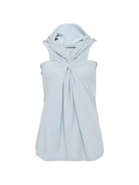 NACHE sleeveless pinched hoodie Blue N2621RSL19LBL00LIGHTBLUE
