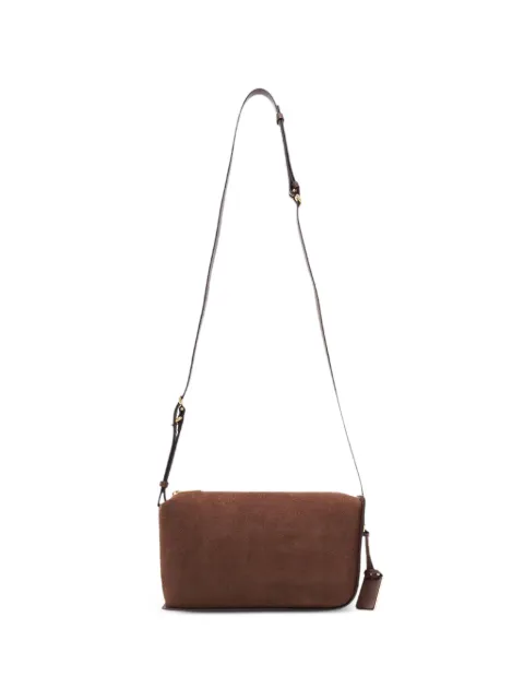JOY GRYSON Crescent suede shoulder bag Brown PF25LW5SD174I800HICKORY