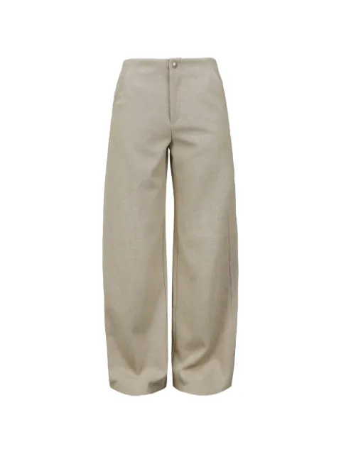 NACHE ribbed-knit wide-leg trousers Neutrals A5U2541RWP04BGE00