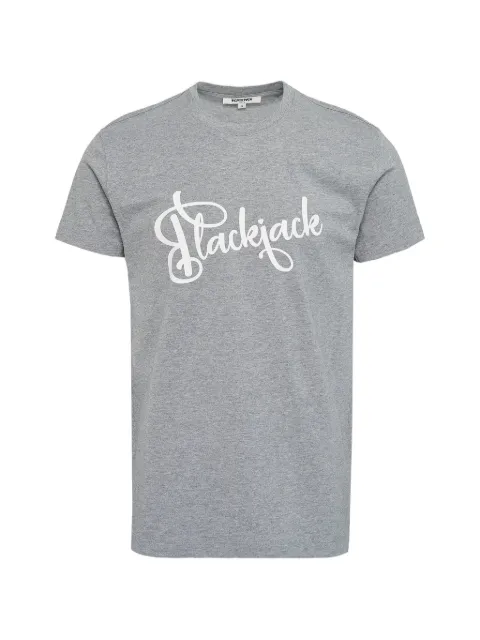 Blackjack logo-print cotton T-shirt Grey S5HMNDSNO1075KGRY
