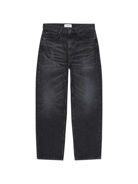 Les Deux Roi washed-effect straight-leg jeans Black 1002459