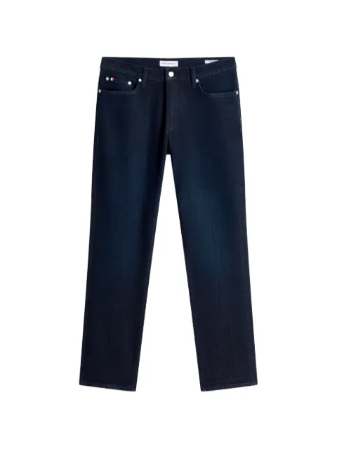 Tommy Hilfiger logo-patch straight-leg jeans Blue MW0MW44924
