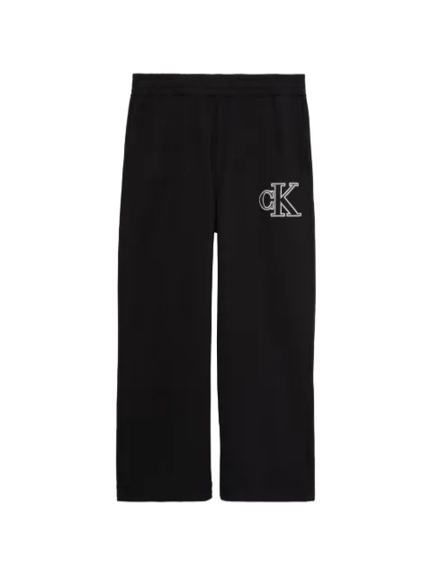 Calvin Klein logo-embroidered track pants Black LV04RH217GUB1