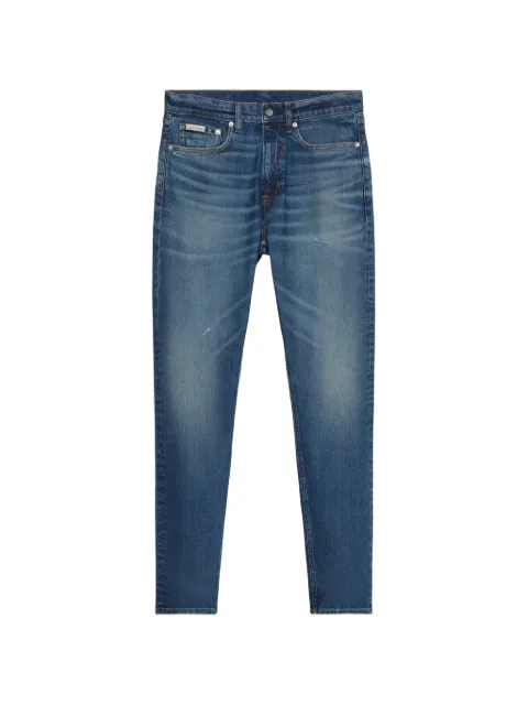 Calvin Klein distressed whisker-effect jeans Blue LV04RH906GNKN