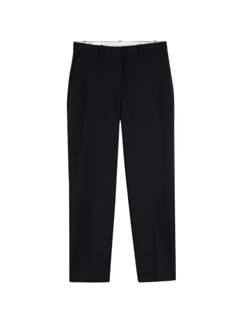 Tommy Hilfiger logo-plaque pressed-crease trousers Black WW0WW51718