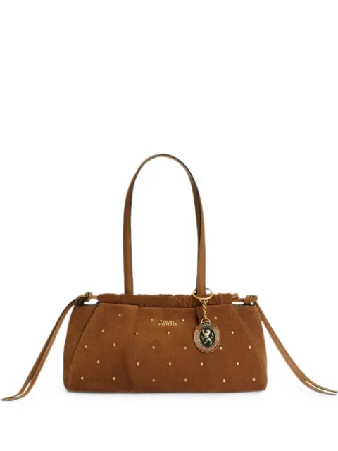 Tommy Hilfiger studded-ruched tote bag Brown AW0AW19202