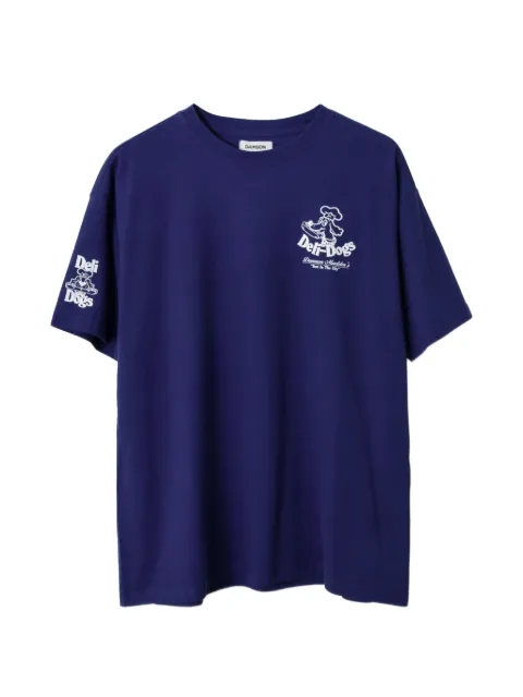 DAMSON MADDER Deli Dog graphic-print T-shirt Blue PF26DM3909