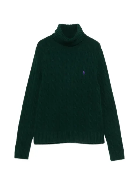 Polo Ralph Lauren cable-knit roll-neck sweater Green 211888686500