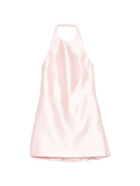 Self-Portrait halterneck backless mini dress Pink AW26002SA