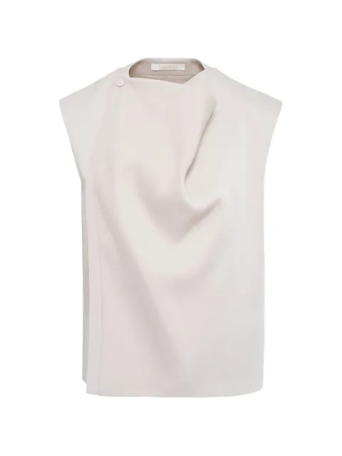 Club21 Noelle draped top White S6NOETPL014STONE