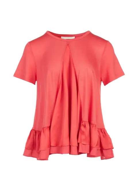 Club21 ruffled Kayla top Pink S6KAYTPL025CORAL