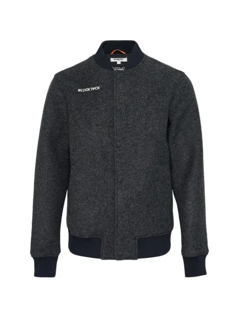 Blackjack logo-embroidered varsity jacket Grey A5JKVRS1035WGREYHEATHER