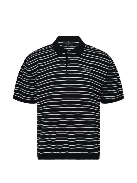 Represent California striped knitted polo Black MLM10128801