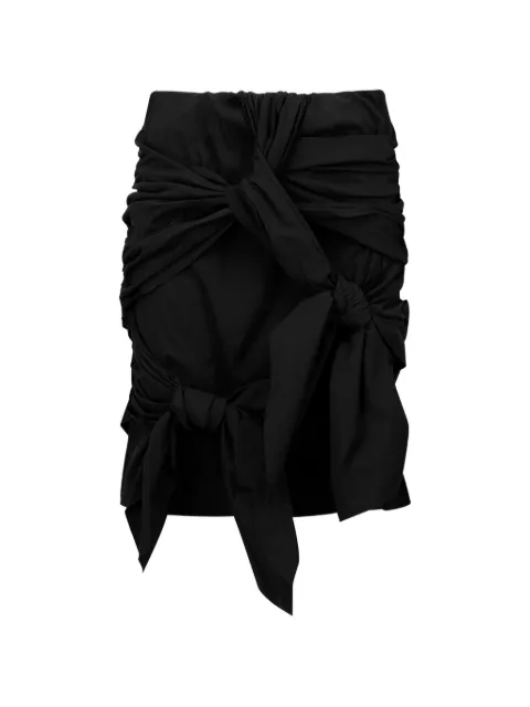 NACHE twist-tie ruched midi skirt Black A5N2541RMS22BLK00BLK