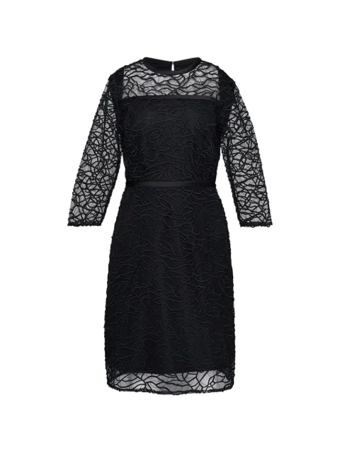 Club21 mini abstract-scribble lace dress Black W5493060W010DEC