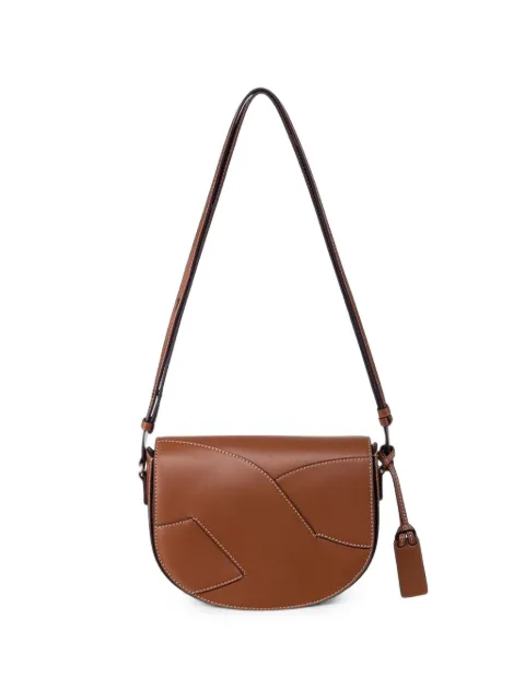JOY GRYSON Maree panelled leather shoulder bag Brown A5LW5SA1969200