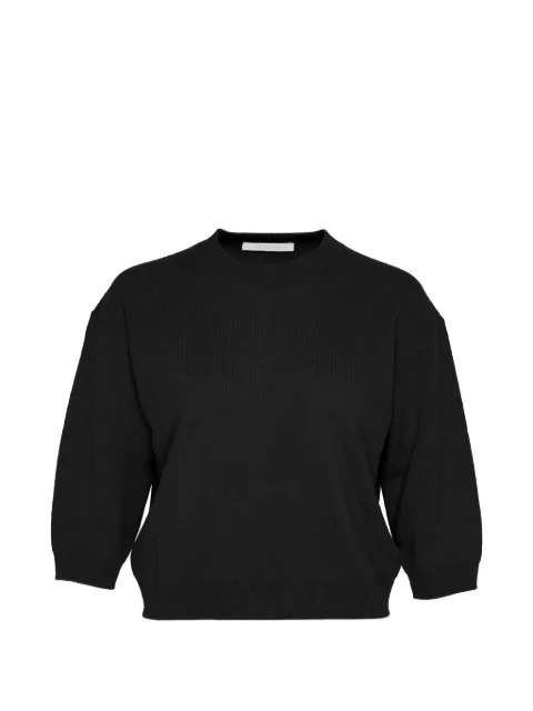 Club21 cropped crew-neck sweater Black S5W8035304WBLACKDEC