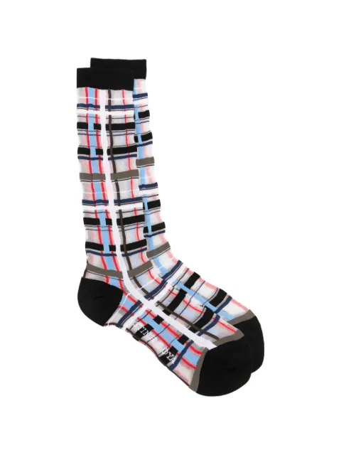 Stine Goya check-pattern socks White SGA014