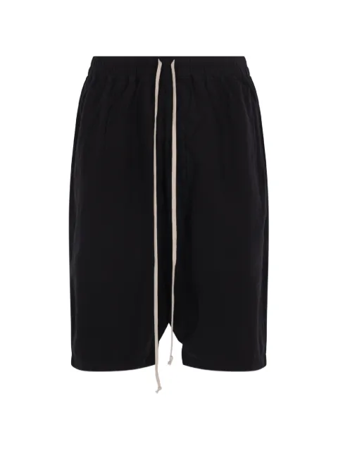Rick Owens DRKSHDW low-crotch drawstring shorts Black DU02F6380CFL09