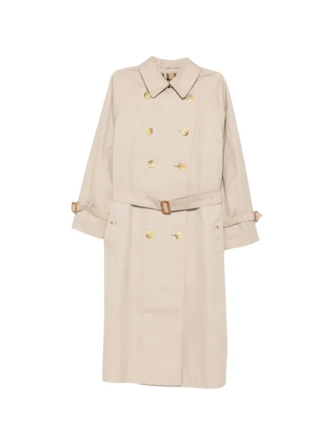 Burberry Pre-Owned 1980s double-breasted trench coat Neutrals BU600PG