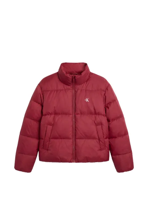 Calvin Klein quilted hooded puffer jacket Red LV047H500GVG5