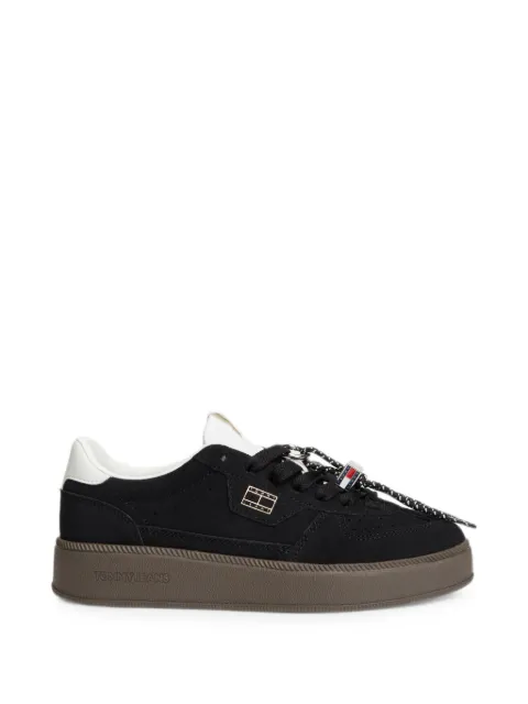 Tommy Hilfiger logo-plaque panelled sneakers Black EN0EN03122