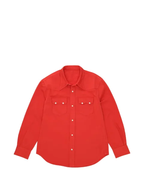 Fortela Smith yoke-detail shirt Red SMITHGE220RED