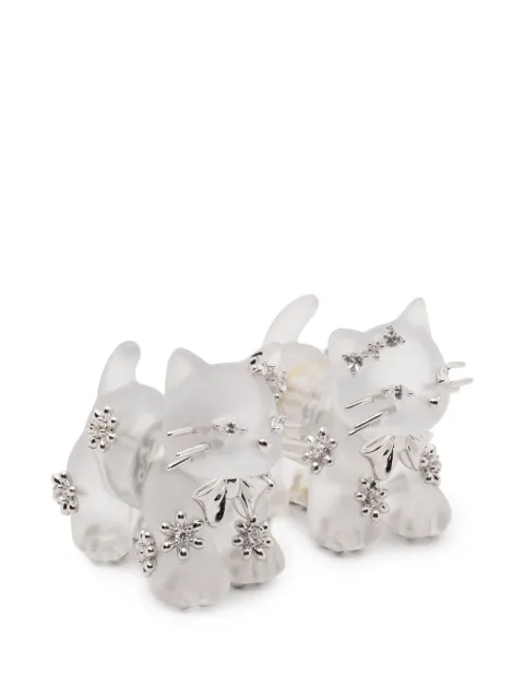YVMIN Split Kitten earrings White 26611TSP00DLR