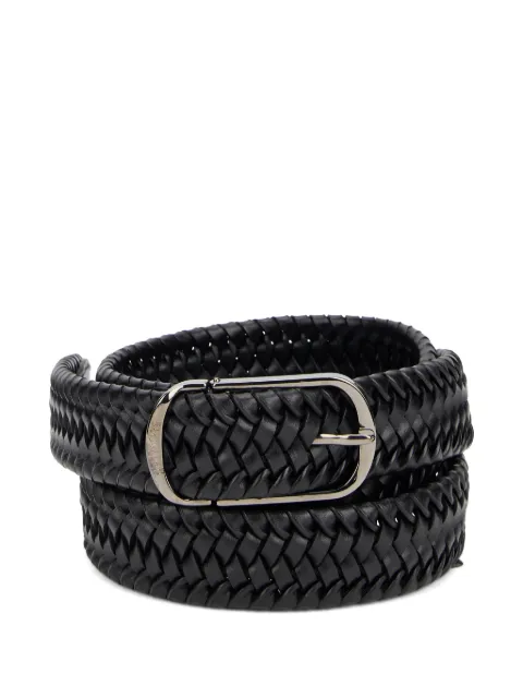 slowear braided leather belt Black 130341SW613