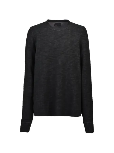 FILTH ribbed-knit thumb-slot long-sleeve T-shirt Black FL262CS01BLK