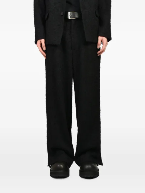 FILTH textured wide-leg trousers Black FL261PT05