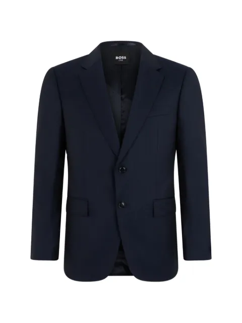 BOSS single-breasted blazer Blue 50566923
