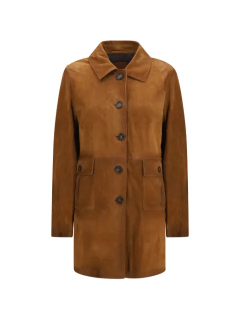 Valstar suede trench coat Brown 417KF005