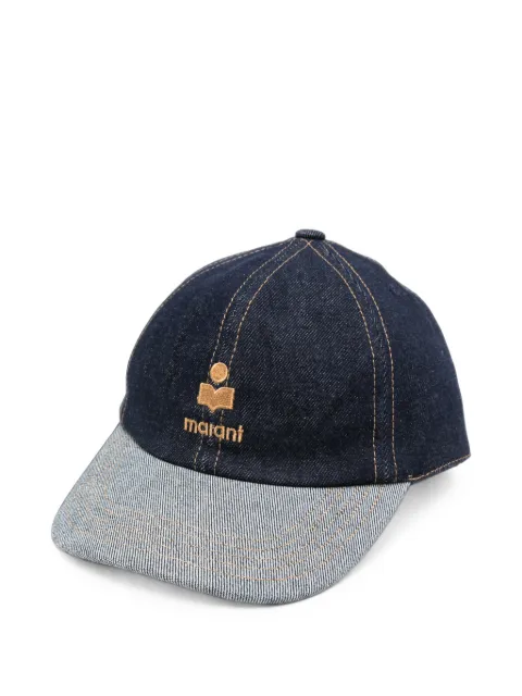 ISABEL MARANT logo-embroidered denim cap Blue 26ACQ053XFAD3C06A