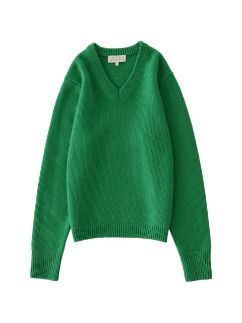 Studio Nicholson Miska V-neck sweater Green MISKASNM1598