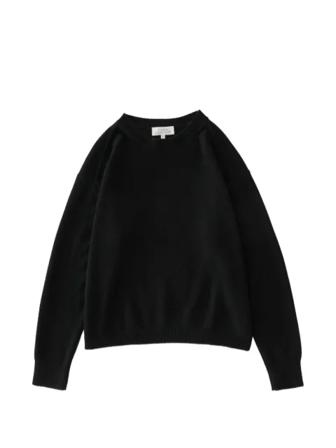 Studio Nicholson Gulf knit sweater Black HADDANSNM1605USTWOPLYCASHMEREBLACK
