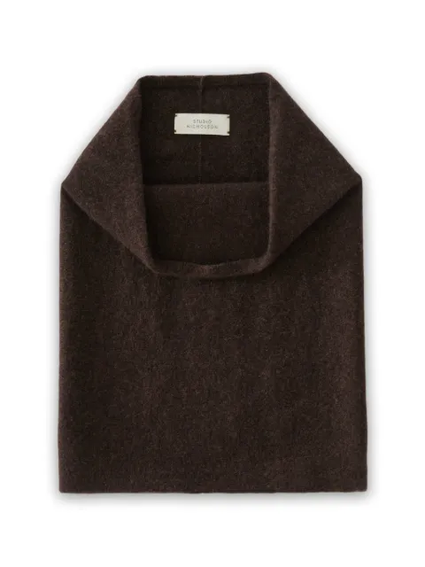 Studio Nicholson Bram brushed-effect scarf Brown BRAMSN1670TW