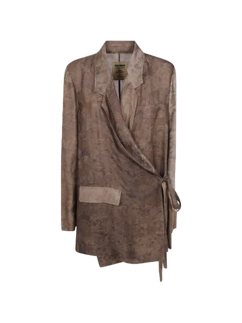Uma Wang damask-pattern jacket Brown UP6027