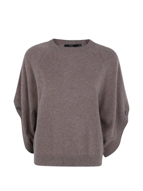 Seventy button-detail raglan-sleeve sweater Brown PM0176900331