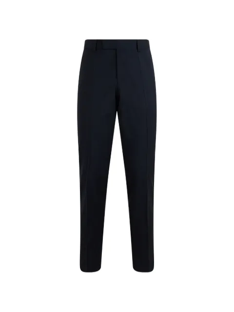 BOSS slim-fit trousers in micro-patterned stretch wool Blue 50567486