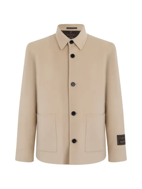 slowear x Paltò button-fastening patch-pocket jacket Neutrals 6SMP01SMP01