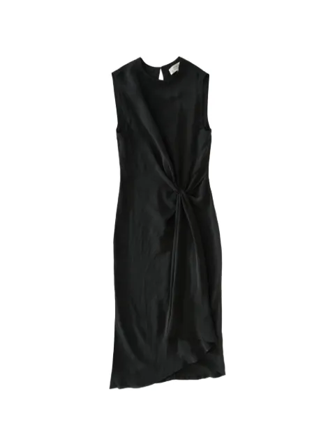 Studio Nicholson midi Delph knotted sleeveless dress Black DELPHSNW1875