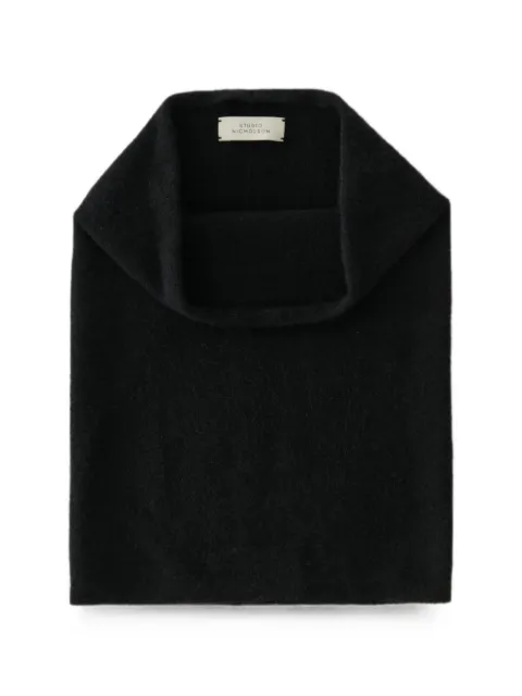 Studio Nicholson Bram tubular cashmere scarf Black BRAMSN1670TWOPLYCASHMEREBLACK