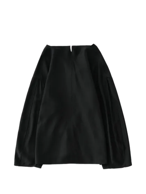 Studio Nicholson Loti draped tie-neck top Black LOTISNW1898