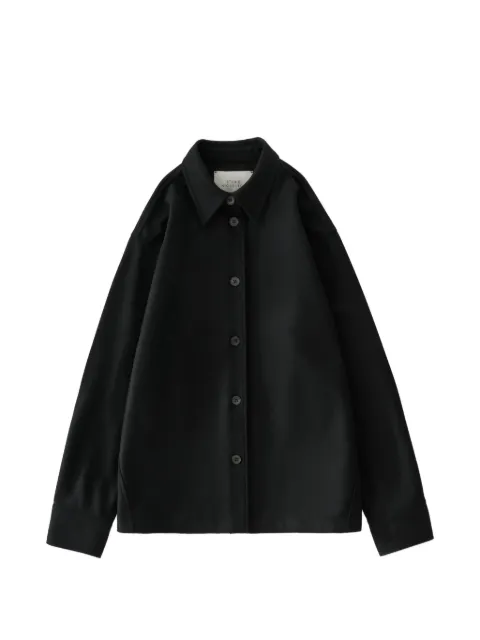Studio Nicholson Santini virgin-wool overshirt Black SANTINISNW1606