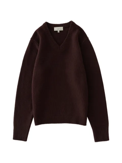 Studio Nicholson Miska V-neck sweater Brown MISKASNM1598