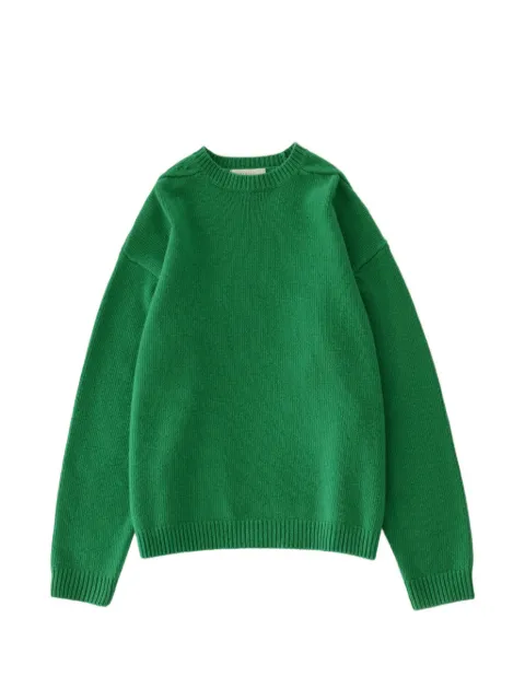 Studio Nicholson Hemyl wool sweater Green HEMYLSNM377ENGLISHLAMBSWOOLMEADOWGREEN